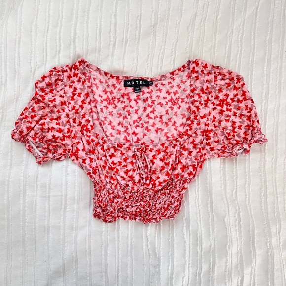 Motel Rocks Raquel Crop Top Size XS - Picture 3 of 5